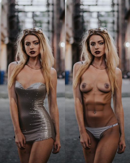 Maddie Phillips clothes removed outdoor bold shoot deepfake video